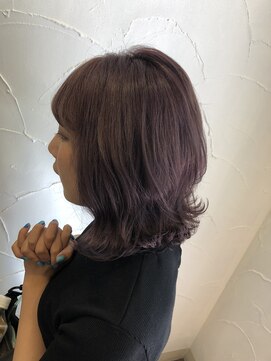 アン(Hair make un) くすみピンク