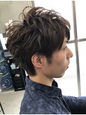 王道パーマスタイル