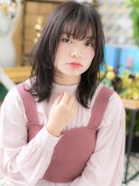 カバーヘア ブリス 上尾西口店(COVER HAIR bliss)&nbsp;黒髪が大人かわいい◎シースルー抜け感ミディb上尾20代30代40代