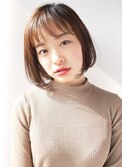 【morio札幌】2021年人気 大人かわいいシースルーバングボブ