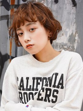 ブゾン(buZon) 【buZon ブゾン】マッシュボブふんわりカールチョコレートカラー