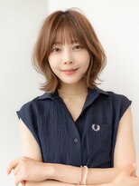 20代30代大人かわいい/斜めバング/レイヤーカット/くびれ/前髪