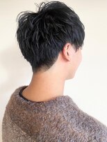 トップヘアーラウンジ 知立(TOP HAIR Lounge)&nbsp;爽やか束感マッシュショート/前髪パーマ/アッシュブラック
