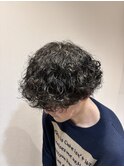波巻きパーマ