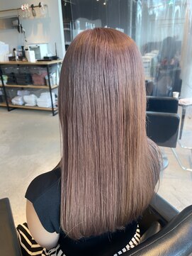 ヘアーエスクールシーユー 枚方T-SITE店(hair S.COEUR×Cu) ピンクベージュ/ダブルカラー/枚方