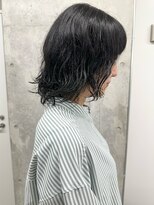 モリオ(morio)&nbsp;＊/くせ毛風ボブアンニュイ時短くせ毛カット前髪あり30代40代3