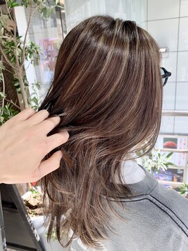 ゼストソエル(ZEST soell) コントラストハイライト　アッシュベージュ【立川/soell/水島】