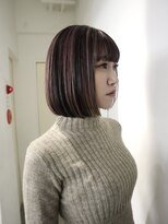 ケアブリーチハイトーンハイライトカラーボブ