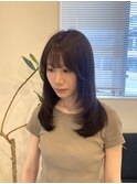 丸型/卵型/ホワイトグレージュ/ミニウルフ/チェリーブラウン