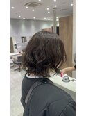 ボブ×パーマ