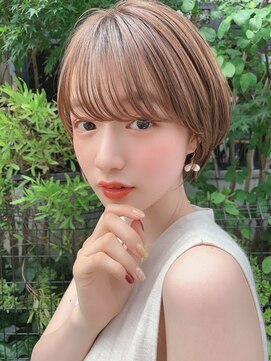 サンドハーツギンザ(sand Hearts ginza) アプリコットオレンジ/くびれヘア/ウェーブショート