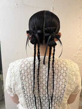 シェリ(Cheri) 【Misakiアレンジ】タイトツインリボンアレンジ