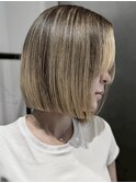 肩上ボブ×アッシュブラウン【大阪/梅田】