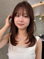 ロンドワン 三宮元町(Lond one) 韓国レイヤーカット/ヨシンモリフェイスレイヤー/艶髪カラー