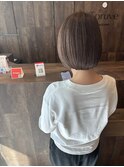 白髪染め×ショートボブ