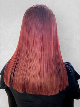 ディーバ 池袋東口(D.I.E.V.A) 10代20代30代髪質改善セミロングボブ艶髪チェリーピンクレッド