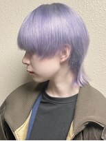 モリオフロムロンドン 原宿本店(morio from London)&nbsp;【morio原宿】顔まわりレイヤーダブルカラーパープルカラー