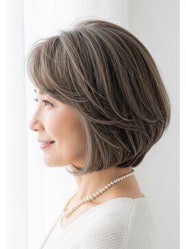 ヘアアンドネイルイミュン(Hair&Nail immune) ツヤカラー30代40代50代髪質改善白髪染めハイライト藤沢