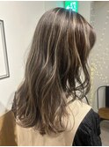 透明感ハイライトのミディアム