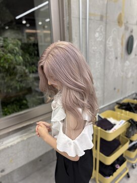 ディジョン(Dijon) 韓国顔まわりレイヤーカットグレージュオリーブベージュブラウン