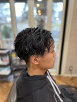 アンカー(ANCHOR) MEN’S/リバースセンターパート/ニュアンスパーマ/印西市