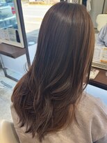 アンジュ 篠ノ井店(ange) 透明感グレージュカラー/レイヤースタイル