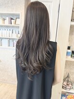 キャアリー(Caary) 福山市Caaryさらふわ巻き髪ロングヘア透明感ナチュラルベージュ