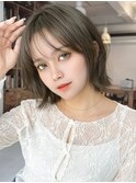 《Agu hair》小顔レイヤーボブ×フォレストグレージュ