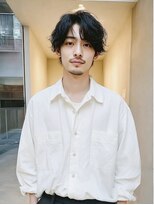 リアンメンズ 青山 表参道(Liun men's) ショートセンターパート ニュアンスパーマ