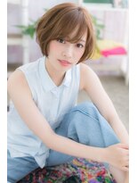 ミック ヘアアンドメイク アップ 駒込店(miq Hair&Make up) やわふわ質感♪前下がりアシンメトリーウルフショート