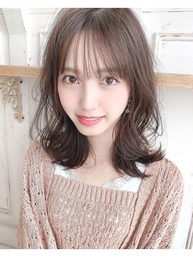 アリスバイアフロート 自由が丘(ALICe by AFLOAT) レイヤー韓国風（小顔オリーブカラーハイライトカラー）