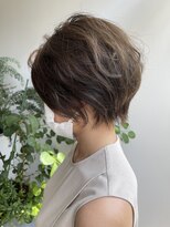 オーバルヘアー(OVAL hair)&nbsp;大人かわいいゆるふわショート/オリーブグレージュ