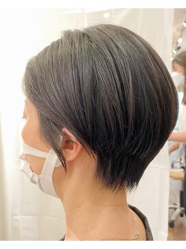 メイクス 表参道(MAKE'S omotesando) 美シルエットボブ/大人かわいい/カーキグレージュフェザーバング