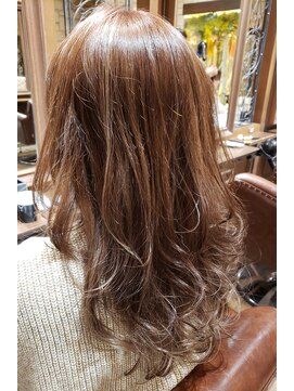 シャル 新百合ヶ丘(shalu) バレイヤージュ×レイヤー巻き髪スタイル