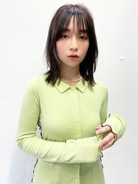 シエルバイアフロート(ciel by afloat) 〇クアンクヘア シースルーバング 韓国ヘア