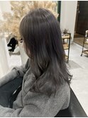 ラベンダーグレージュ/鎖骨ミディアム