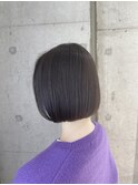 大人ボブ 暗髪ネイビーベージュ おおたかの森
