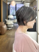 トランクサロンカッパード&nbsp;【白髪を活かす大人グラボブ】髪質改善トリートメント