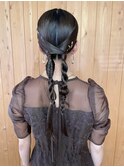 【soie 小島】大人ツインアレンジ/お呼ばれヘアセット