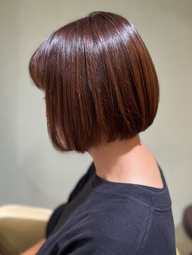 アエラスラナ 相模大野(Aeolus Lana) オレンジベージュ×ミニボブ