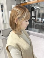 ファイブバイジエクト 堀江(FIVE by The Ect)&nbsp;ミルクティーベージュボブ