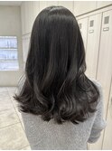 黒髪カラー/就活カラー/ブルージュ/トリートメント/20代/30代