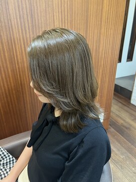 オートクチュール ランコントレ 七条店(Haute Couture Rencontrer) 大人可愛いナチュラルレイヤー×イルミナカラーグレージュ