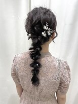サクララ(Sakura la)&nbsp;編み下ろし／結婚式お呼ばれヘア/参列ヘア/二次会ヘア