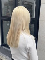 リムレスバイサンク 万代 新潟駅(LIMLESS by cinq)&nbsp;韓国ミルクティーベージュダブルカラーグレージュレイヤーカット