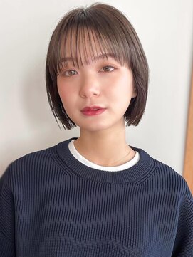 ノイカーム(noi Calm) 顔周りレイヤーカットくびれヘアミルクティーベージュカラー