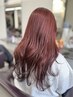【暖色系専用】カット＋ピンク/ボルド/レッドカラー＋2stepトリートメント
