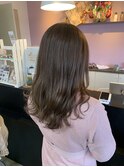 【まろやかグレージュ】×セミディヘア