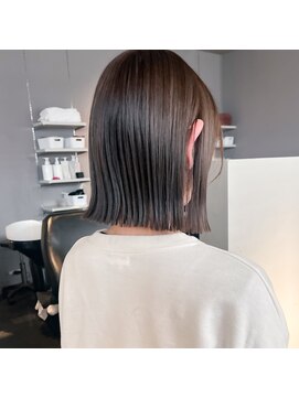 ヘアーエスクールシーユー 枚方T-SITE店(hair S.COEUR×Cu) ヘイリーボブ/切りっぱなしボブ/大阪枚方美容室