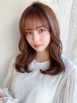 アフロートフクオカ(AFLOAT FUKUOKA) 【NEW OPEN】小顔前髪あり後れ毛サイドバングメルティカラー